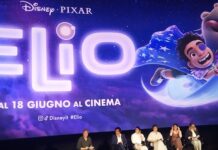Elio. Incontro con produzione e voci italiane Madeline Sharafian, Domee Shi, Mary Alice Drumm con le voci italiane Alessandra Mastronardi (Olga Solís) e Adriano Giannini (Lord Grigon) alla conferenza stampa del film Pixar: Elio